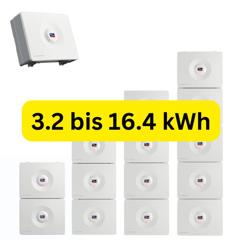 SMA Home Storage Batteriespeicher fuer Photovoltaik Anlagen 3.2 bis 162.4 kWh - Store your own power